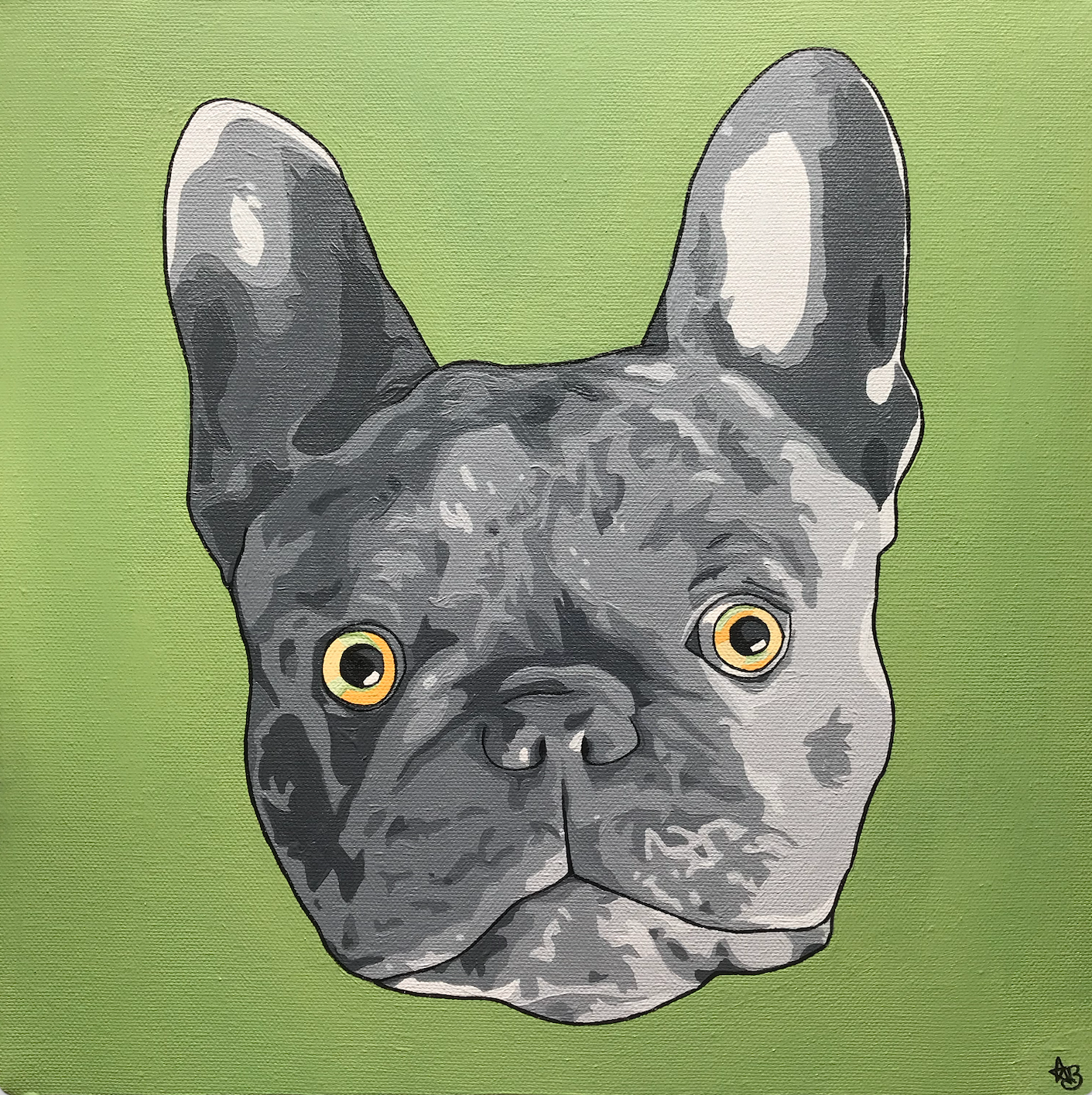 Eric Acrylic Painting By Anne Bardsley