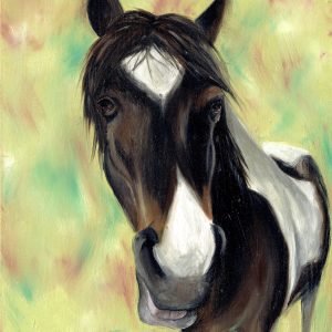 What We Neighing About? Oil Painting By Anne Bardsley