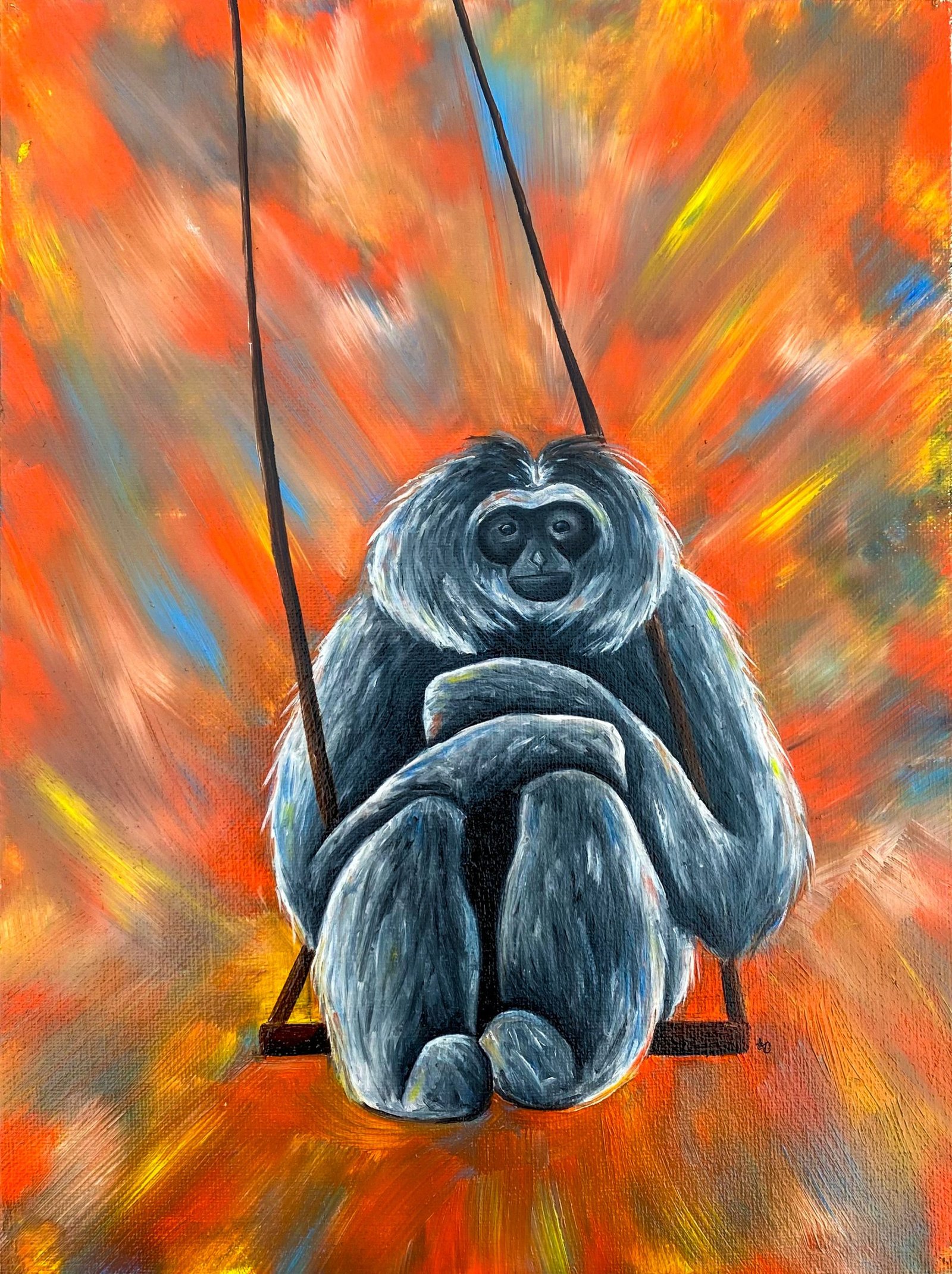 Swinging Symphony Oil Painting By Anne Bardsley