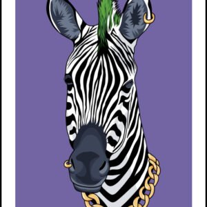 Funkiest Zebra Print By Anne Bardsley