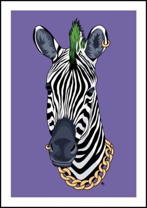 Funkiest Zebra Print By Anne Bardsley