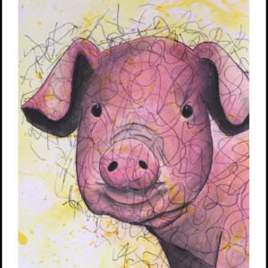 Little Oink Print By Anne Bardsley