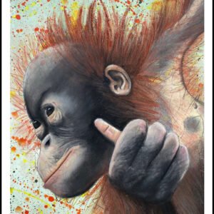 Orangutanya Print By Anne Bardsley