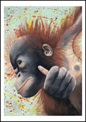 Orangutanya Print By Anne Bardsley