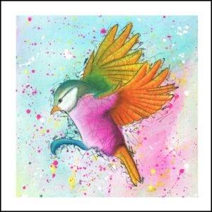 Paridae Of Love 2 Print By Anne Bardsley