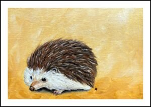 Spiky Hog Print By Anne Bardsley