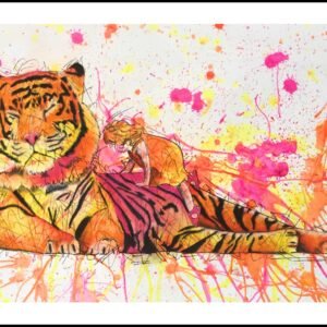 Tiger Tiger Burning Bright Print By Anne Bardsley