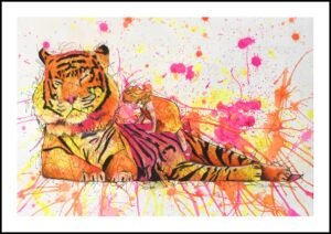 Tiger Tiger Burning Bright Print By Anne Bardsley