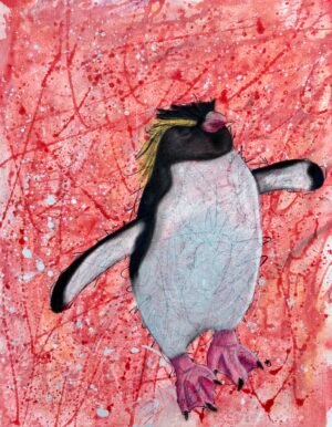 King Of The World Mixed Media Painting By Anne Bardsley