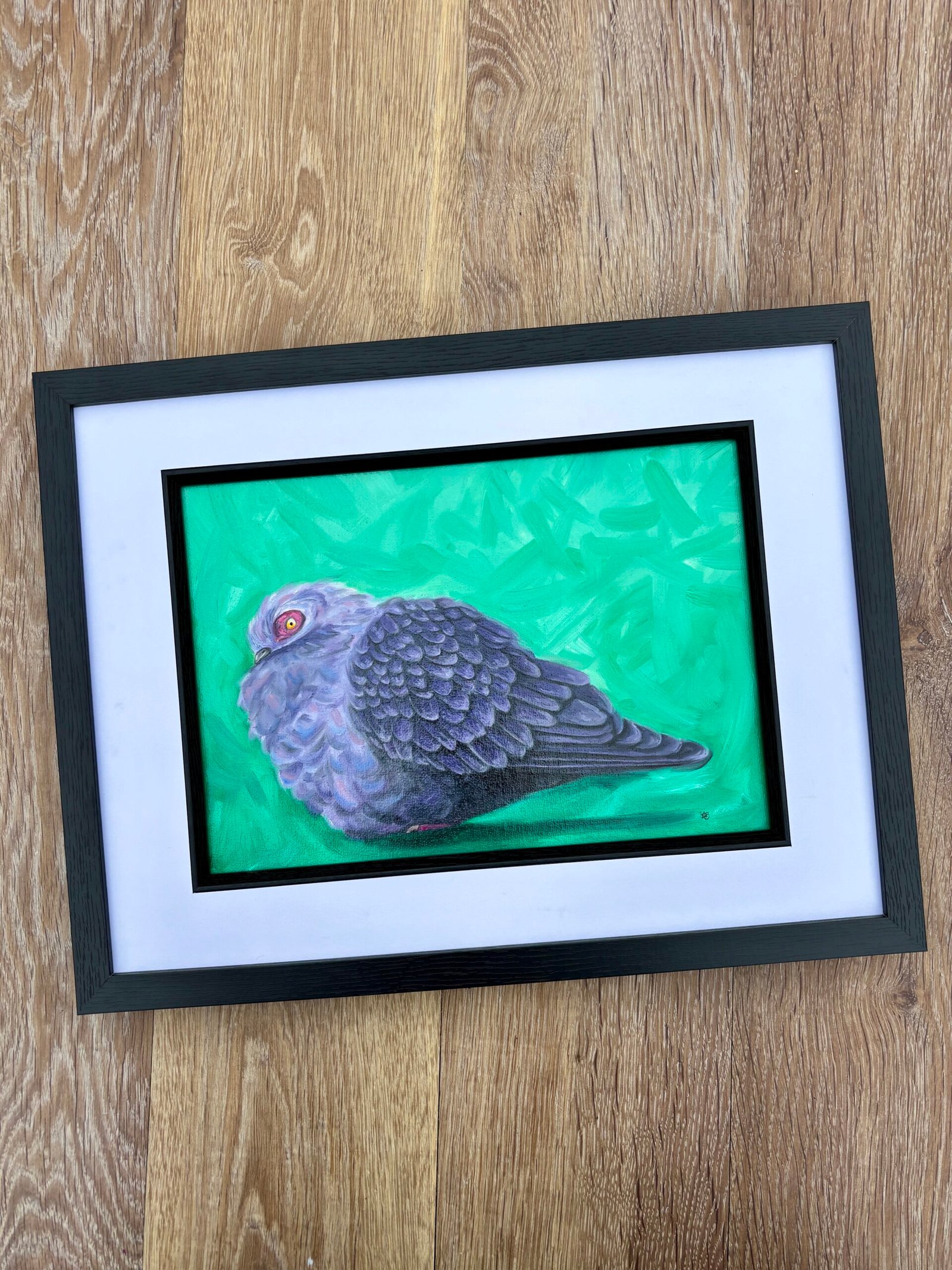 Nice To Meet Coo Framed Oil Painting By Anne Bardsley