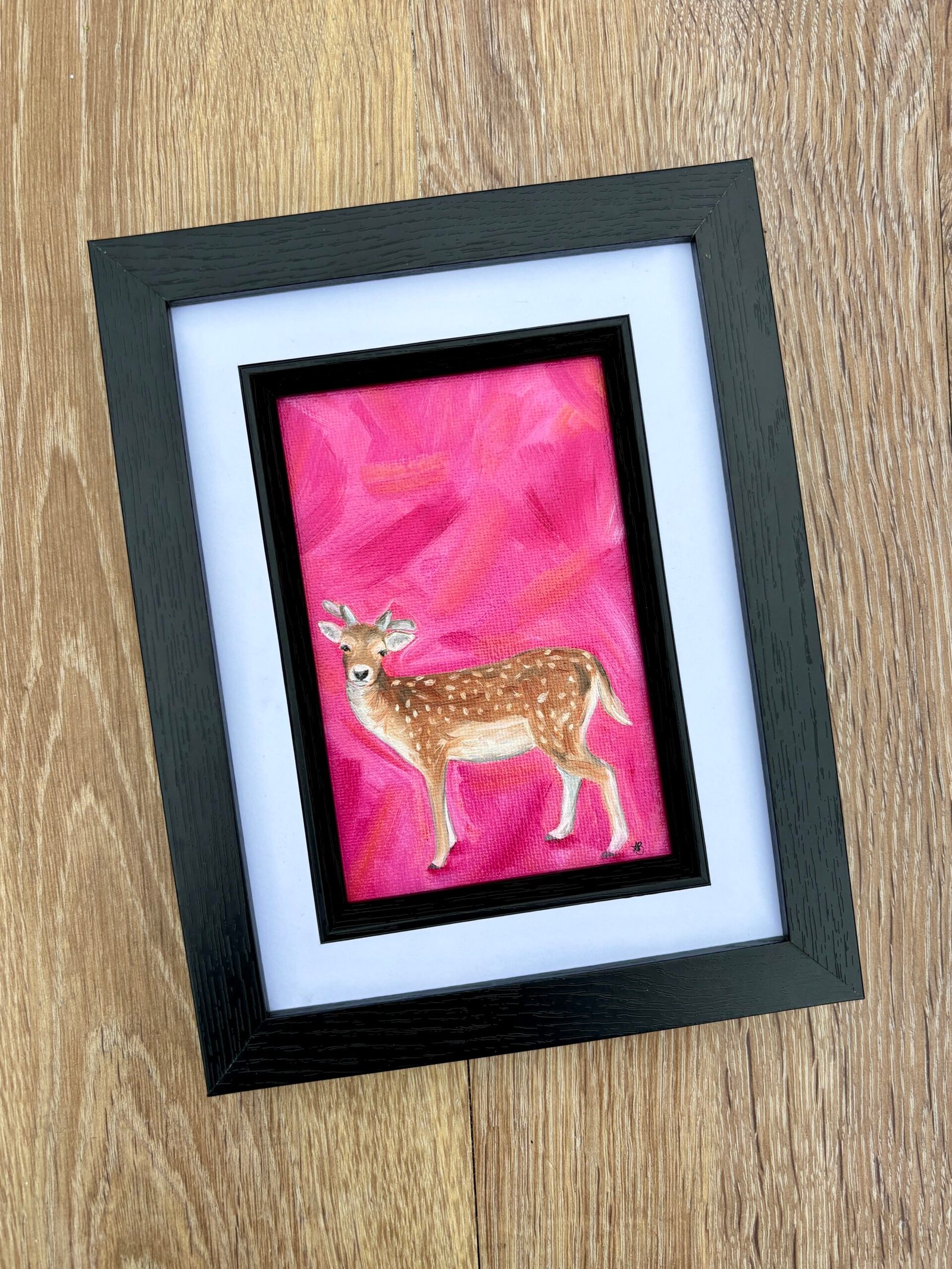 Strike A Pose Framed Oil Painting By Anne Bardsley