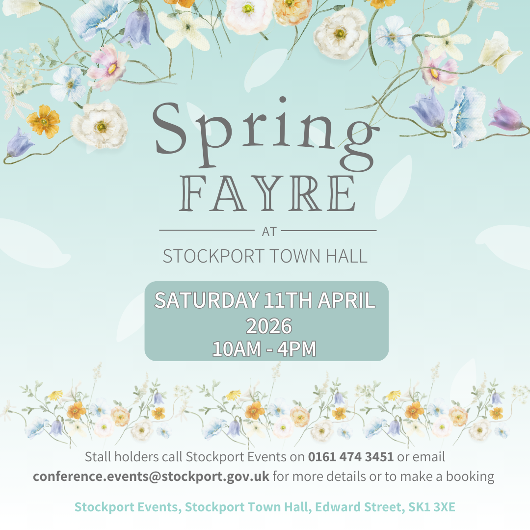 Anne Bardsley Spring Fair Stockport April 2026 Poster