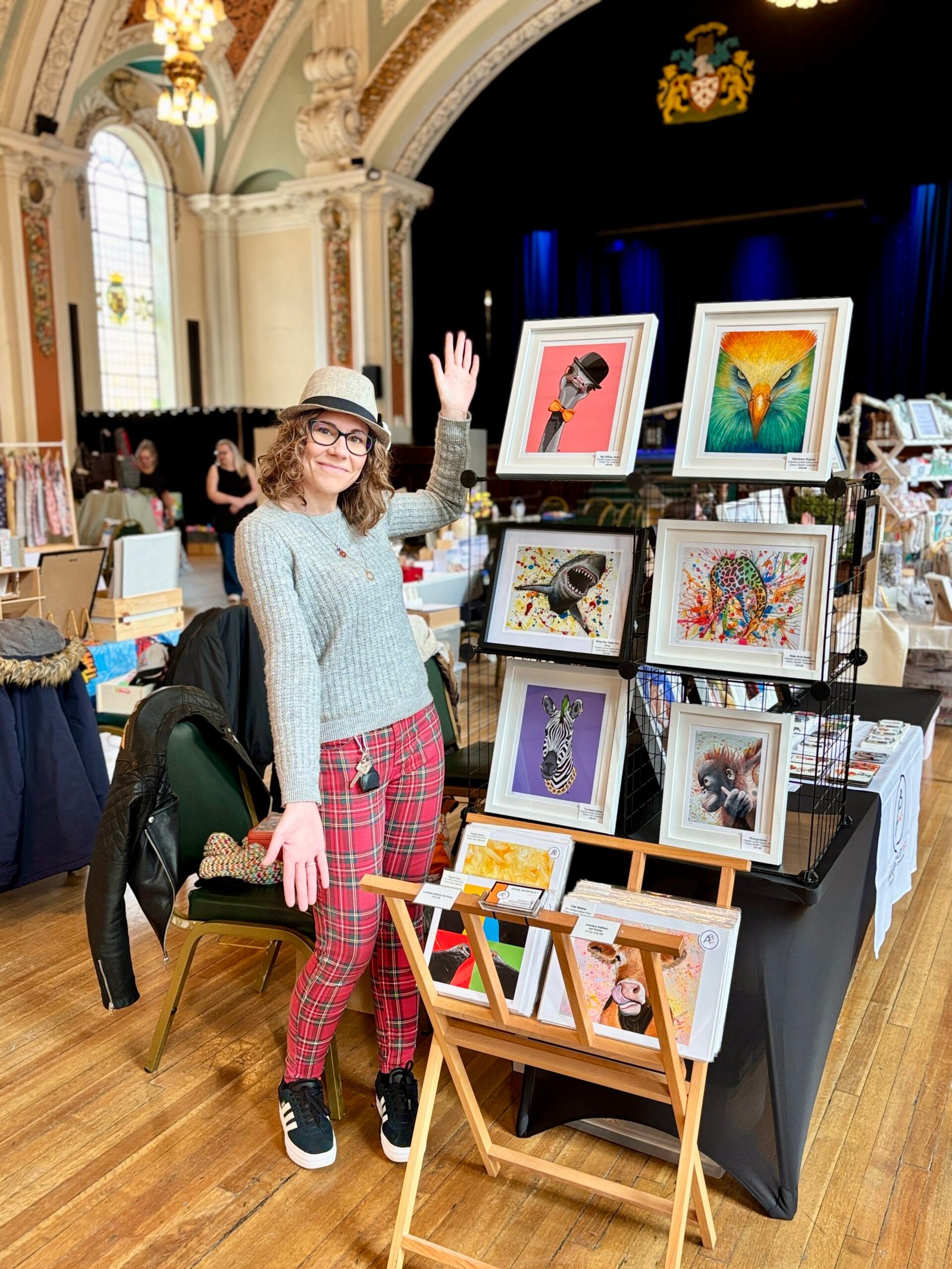 Anne Bardsley Stockport Spring Fair Featuring Anne Bardsley Behind Stall Setup