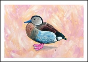 Touch Of Teal Print By Anne Bardsley