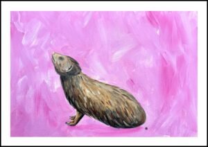 Upward Facing Mongoose Print By Anne Bardsley